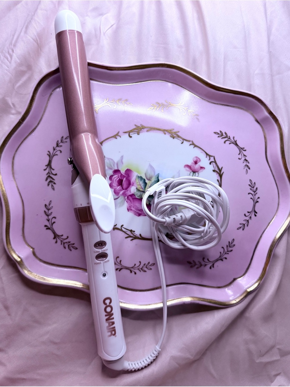 Conair Pink Curling Iron - Smooth Styling Barrel
